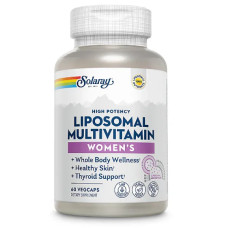 Мультивитамины для женщин, Women's Liposomal Multivitamin, Solaray, липосомальные, 60 вегетарианских капсул