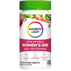 Мультивитамины для женщин, Women's One High Potency Daily Multivitamin, Rainbow Light, высокая эффективность, 120 вегетарианских таблеток