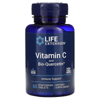 Вітамін С + біо-кверцетин, Vitamin C and Bio-Quercetin, Life Extension, 60 вегетаріанських таблеток