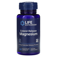 Магний, Magnesium, Life Extension, с пролонгированным высвобождением, 60 капсул (250 мг в 1 капсуле)