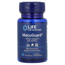 Вітаміни для очей, Ocular Support with Saffron, Life Extension, 60 гелевих капсул