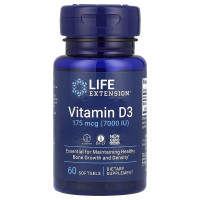 Витамин D3, Vitamin D3, Life Extension, 175 мкг (7000 МЕ), 60 гелевых капсул