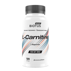 L-карнітин, L-Carnitine, Biotus, 120 капсул