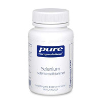 Селен (селенометіонін), Selenium (selenomethionine), Pure Encapsulations, для підтримки імунної системи, передміхурової залози, колагену та щитовидної залози, 200 мкг, 180 капсул
