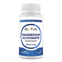 Магній гліцинат, Magnesium Glycinate, Biotus, 350 мг, 60 капсул