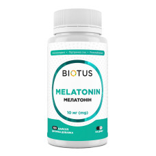Мелатонін, Melatonin, Biotus, 10 мг, 100 капсул