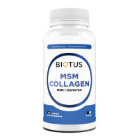 МСМ + колаген, MSM + collagen, Biotus, 120 капсул