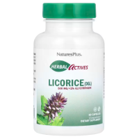 Корень солодки, Licorice (DGL) Nature's Plus, Herbal Actives, 500 мг, 60 капсул