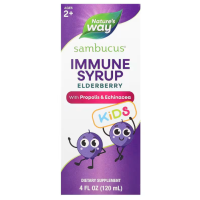 Черная бузина для детей от 2 лет, Sambucus for Kids, Nature's Way, сироп для иммунитета с прополисом и эхинацеей, 120 мл