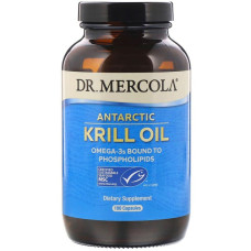 Масло криля арктичного, Krill Oil, Dr. Mercola, 180 капсул