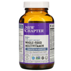 Мультивітамінний комплекс для чоловіків 55+, Every Man's One Daily 55+ Multivitamin, New Chapter, 1 на день, 72 вегетаріанські таблетки