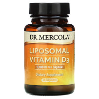 Витамин D липосомальный, Liposomal Vitamin D, Dr. Mercola, 5000 МЕ, 30 капсул