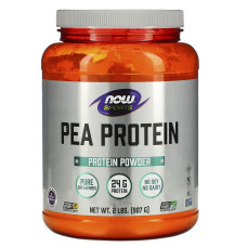 Гороховый протеин, Pea Protein, Now Foods, Sports, без вкуса, 907 г