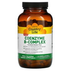 Коэнзим B-комплекс, Coenzyme B-Complex, Country Life, 240 капсул