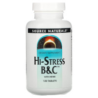 Стресс формула, Hi-Stress B&C, Source Naturals, 120 таблеток