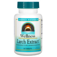 Модрина, Larch, Source Naturals, Wellness, екстракт, 60 таб.