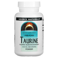 Таурин, Taurine Powder, Source Naturals, порошок, 100 грам