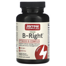 Вітаміни групи В комплекс, B-Right, Jarrow Formulas, 100 капсул