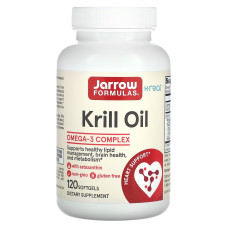 Масло криля, Krill Oil, Jarrow Formulas, 120 гелевых капсул