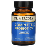Пробиотики, Complete Probiotics, Dr. Mercola, 70 млрд КОЕ, комплекс для пищеварительной системы, 30 капсул
