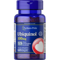 Убіхінол, Ubiquinol, Puritan's Pride, 100 мг, 60 гелевих капсул