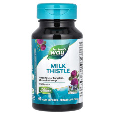 Расторопша, Milk Thistle, Nature's Way, 60 капсул