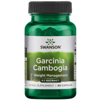 Гарцинія камбоджійська, Garcinia Cambogia 5: 1 Extract, Swanson, 80 мг, 60 капсул