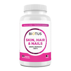 Кожа, волосы и ногти, Skin, Hair & Nails, Biotus, 120 таблеток