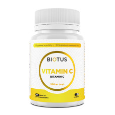 Вітамін С, Vitamin C, Biotus, 500 мг, 60 капсул