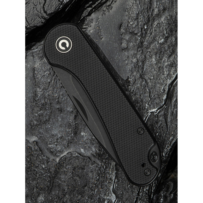 Ніж складаний кишеньковий Civivi Elementum Slip Joint, (7.5 см) 14C28N / G10 чорний