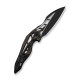 Ніж складаний туристичний Weknife Arrakis (8.8 см) Vanax / Titanium чорний з бронзою