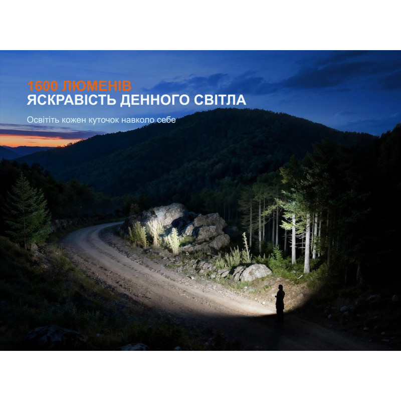 Ліхтар наключний Fenix E06R PRO, чорний