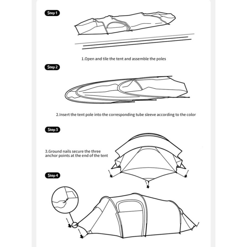 Намет двомісний Naturehike Opalus, UL, CNK2450WS036, темно-зелений
