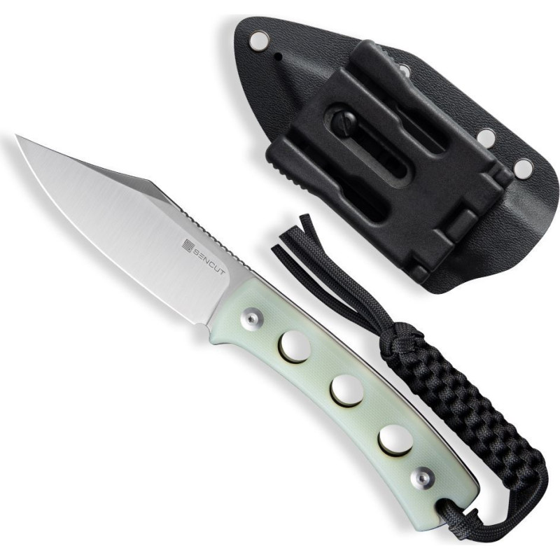 Ніж фіксований туристичний Sencut Waxahachie, (9.4 см) 9Cr18MoV / G10 світло-зелений