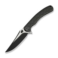 Ніж складаний туристичний Weknife Dracarys, (9.1 см) Böhler M390 / титан 6AL4V чорний