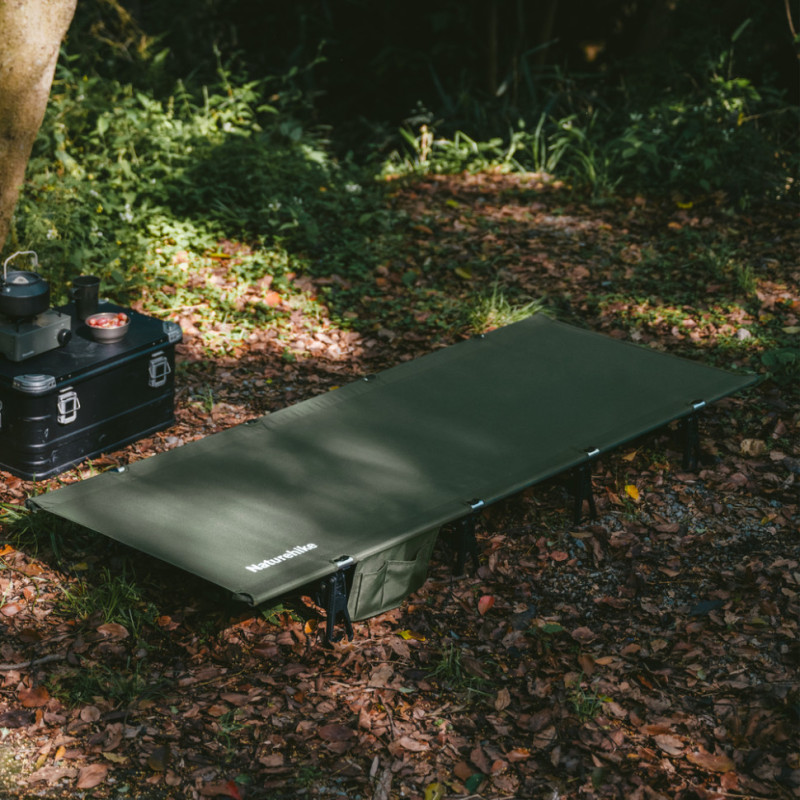 Ліжко складане Naturehike XJC08 CNK2550WS020, поліестер, алюміній, чорний