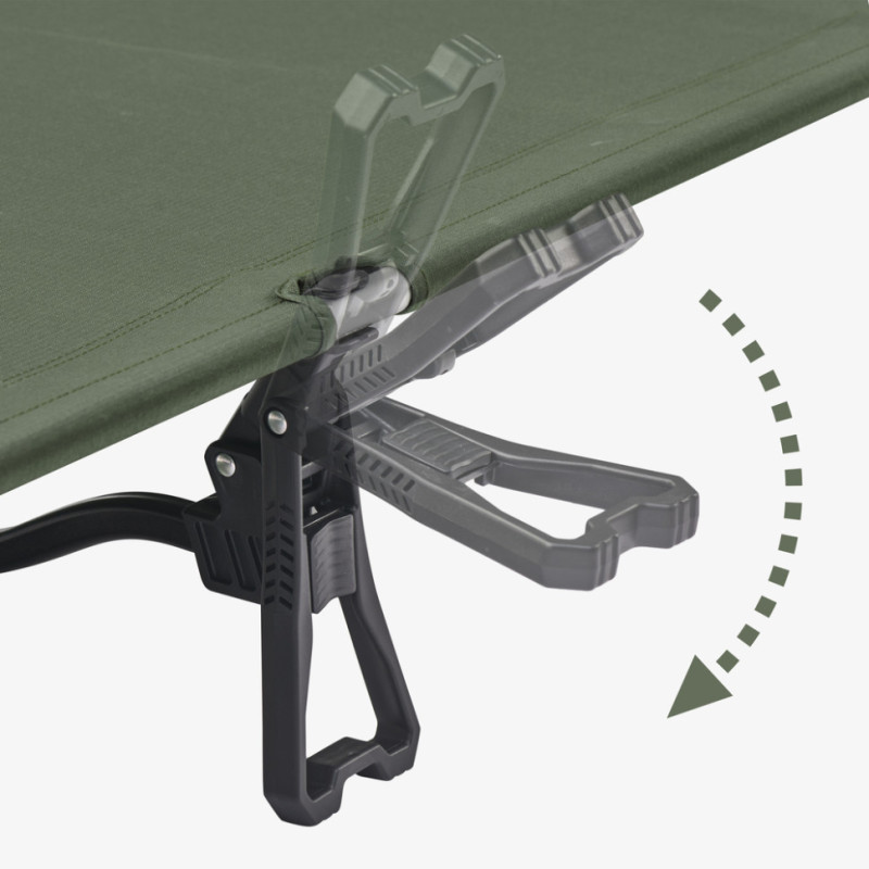 Ліжко складане Naturehike XJC08 CNK2550WS020, поліестер, алюміній, чорний