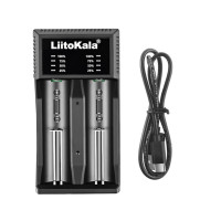 Зарядний пристрій Liitokala Lii-C2, Ni-Mh/Li-ion/Li-Fe, Micro USB, LED