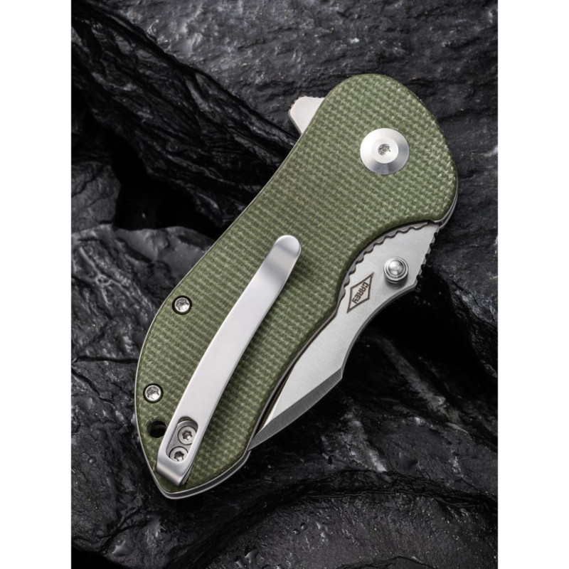 Ніж складаний кишеньковий Civivi Gordo, (6.4 см) D2 / Micarta оливковий