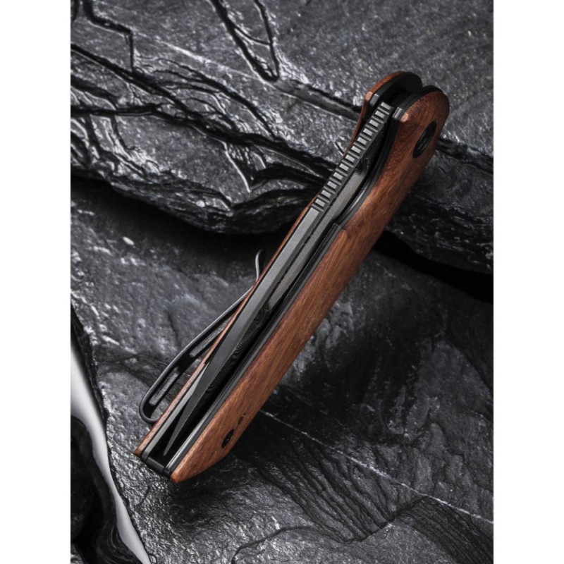 Ніж складаний кишеньковий Civivi Odium, (6.7 см) Damascus / Guibourtia Wood