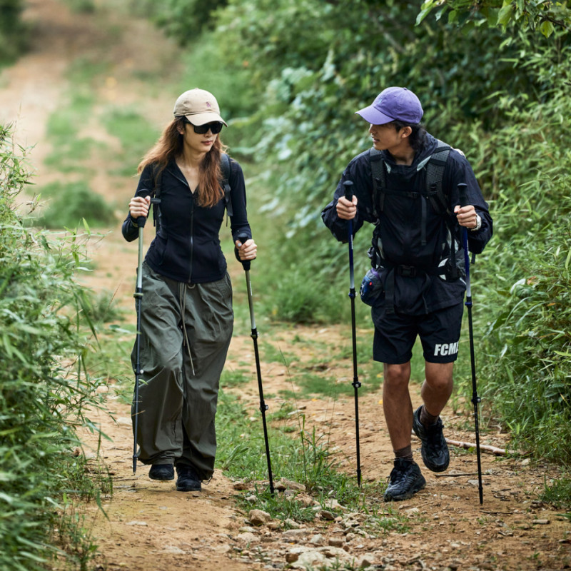 Трекінгова палиця 3-сек. Naturehike Hoar Trek EXT1 CNK2300DS010, 57-120 см, алюміній, коричнева