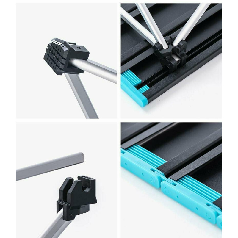 Cтіл розкладний Naturehike NH19Z008-Z, алюміній, Розмір L, чорний