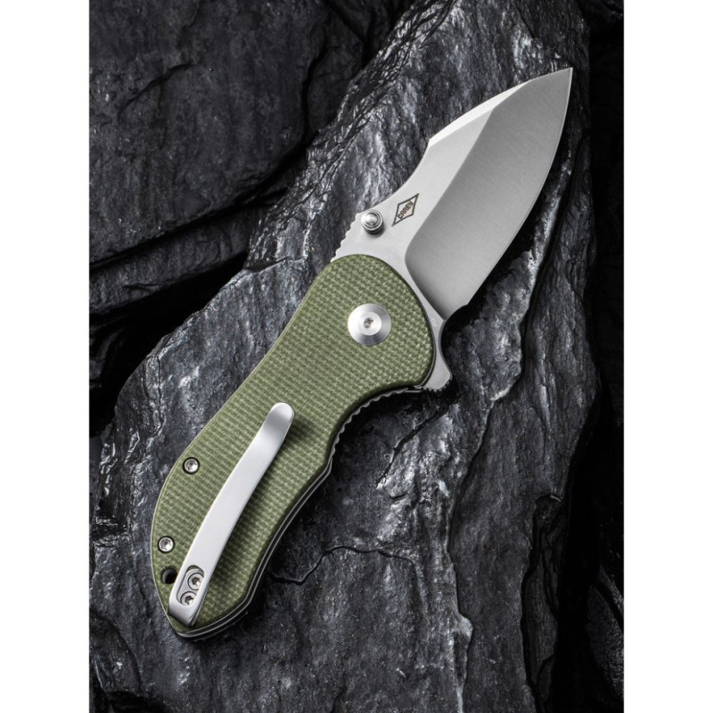 Ніж складаний кишеньковий Civivi Gordo, (6.4 см) D2 / Micarta оливковий