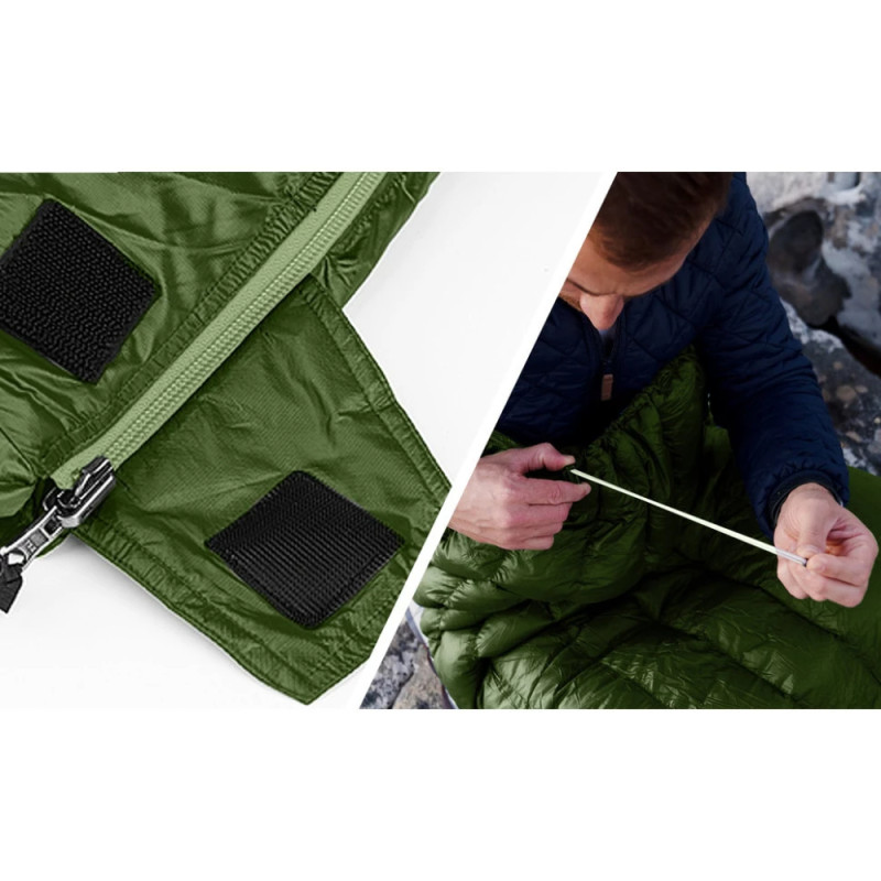 Спальний мішок з натуральним пухом Naturehike CWM295 CNK2300SD013, зелений