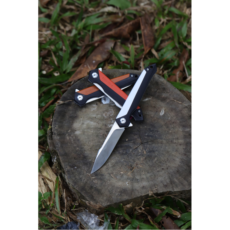 Ніж складаний Roxon K3 лезо 12C27, коричневий