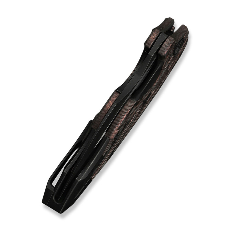 Ніж складаний туристичний Weknife Arrakis (8.8 см) Vanax / Titanium чорний з бронзою