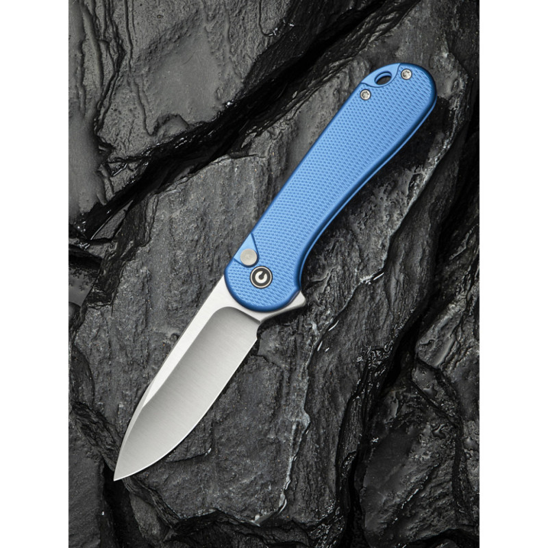 Ніж складаний кишеньковий Civivi Elementum II, (7.5 см) Nitro-V / Aluminum синій