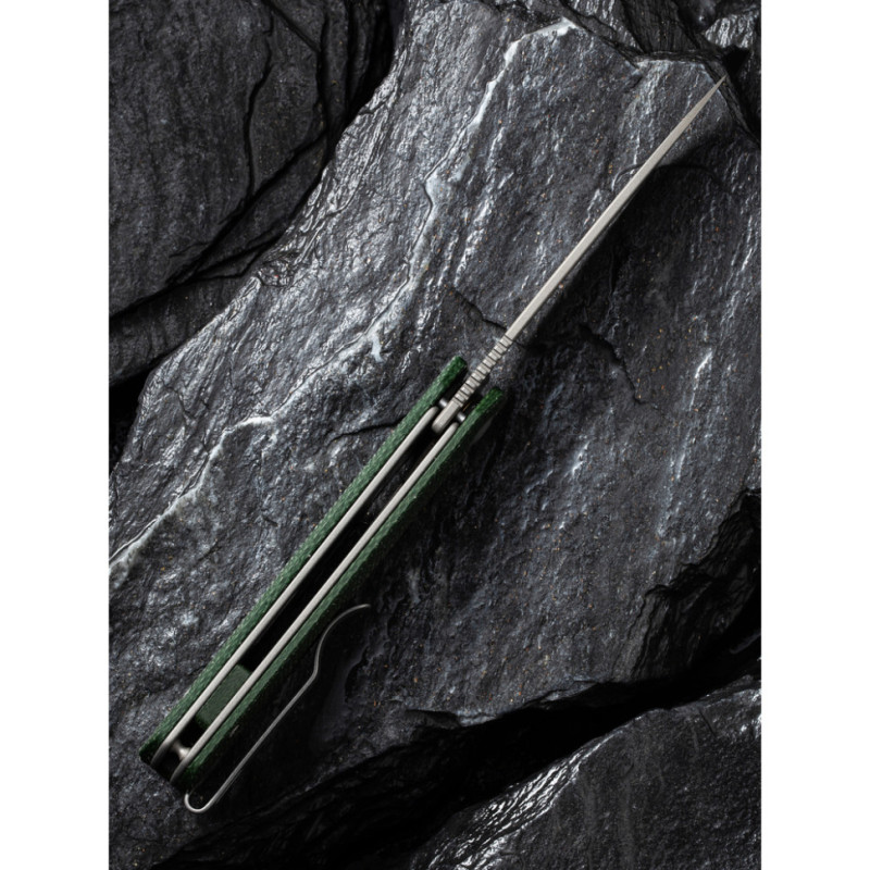 Ніж складаний кишеньковий Civivi Sendy, (7.2 см) Nitro-V / Micarta темно-зелений