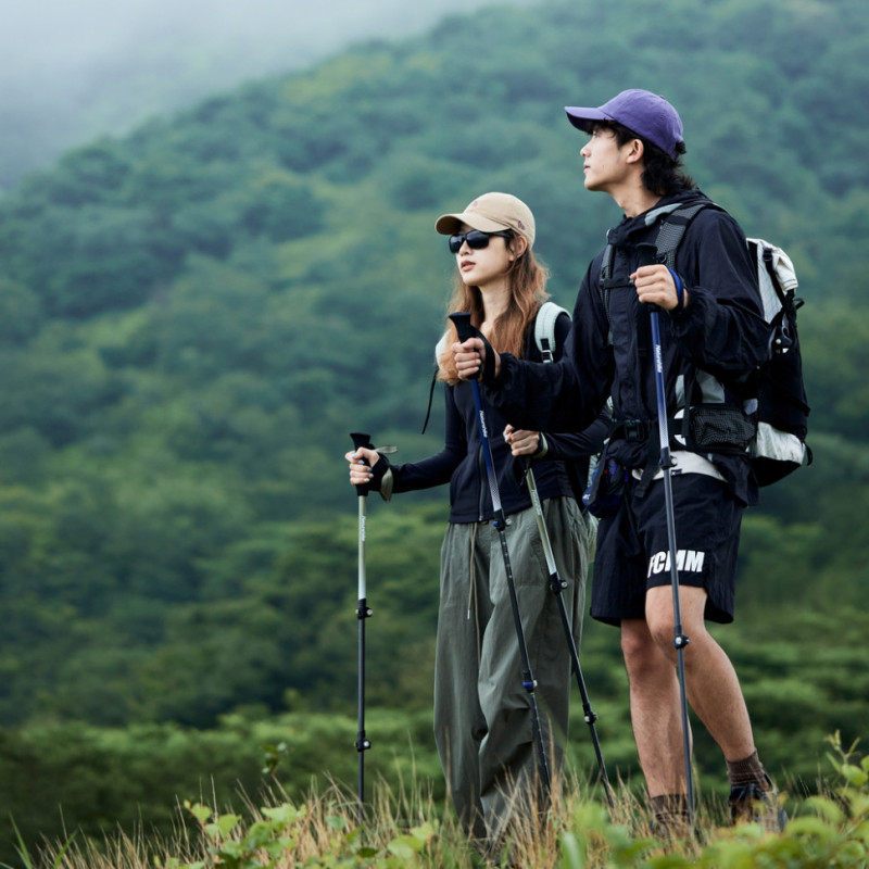 Трекінгова палиця 3-сек. Naturehike Hoar Trek EXT1 CNK2300DS010, 57-120 см, алюміній, коричнева