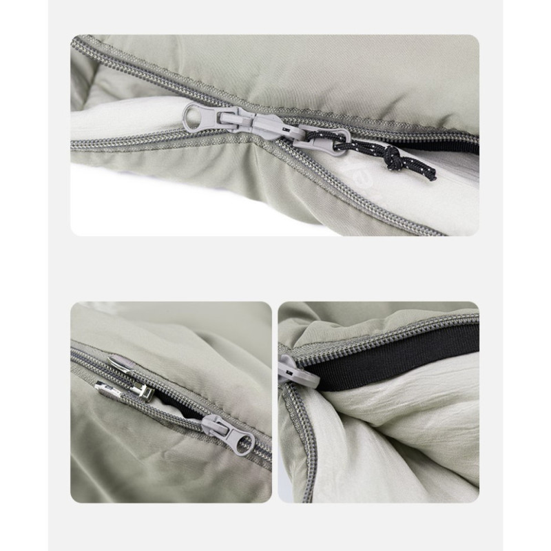 Спальник з капюшоном Naturehike M180 NH20MSD02, правий, сірий